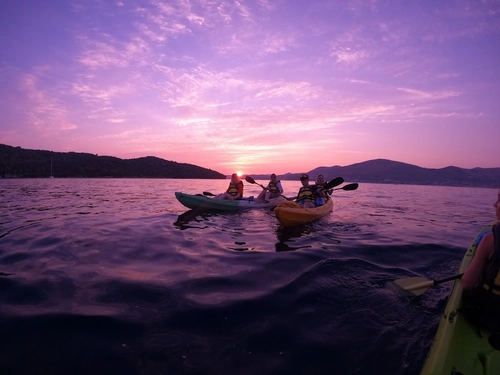 Stunning sunset over the Adriatic